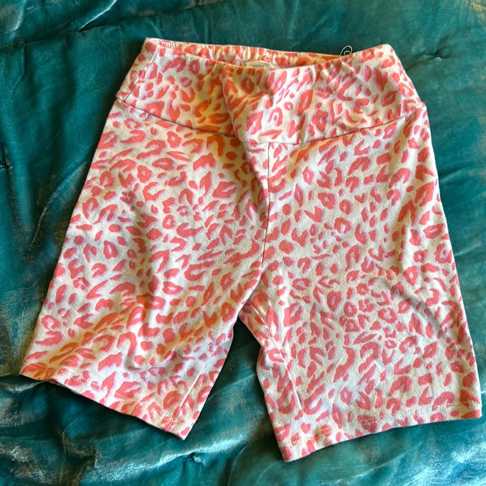 ⚽️🏆3DAYSALE🏆⚽️Girls pink leopard bike shorts